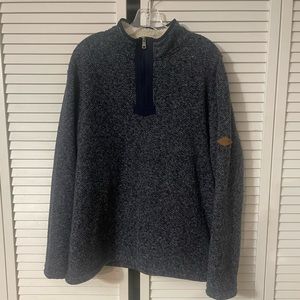 Orvis Mens Fleece 1/4 zip Pullover Jacket